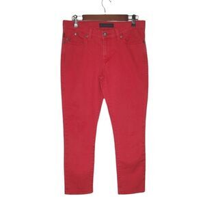 Rock & Republic Hamburg Faded Red Straight Leg Denim Jeans